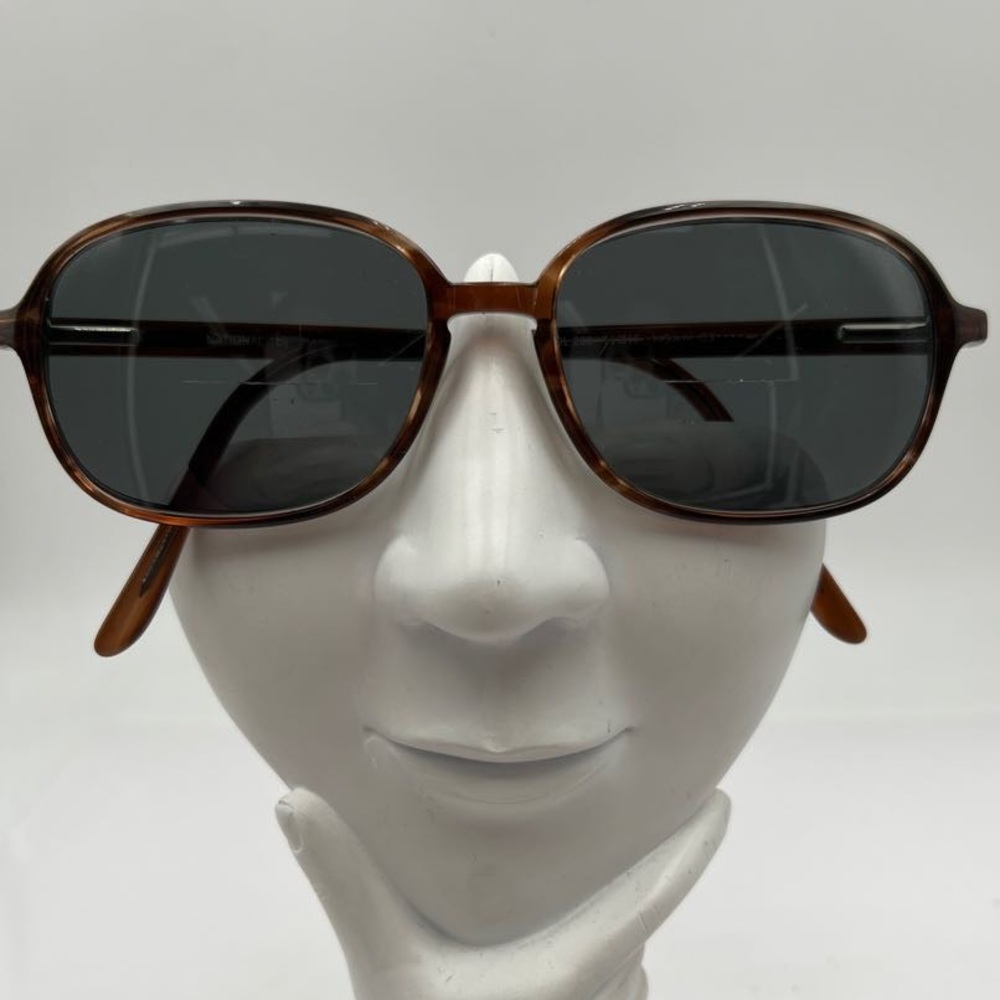 Vintage National Brown Oval Sunglasses Frames Thomas
